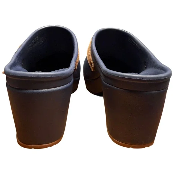 CROCS Sarah Women's 7 Clog Mules Navy Blue Dual Comfort Arch Support Slip On - Picture 6 of 12